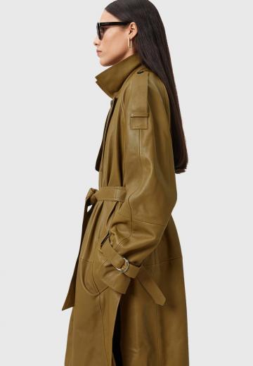 Кожаное пальто