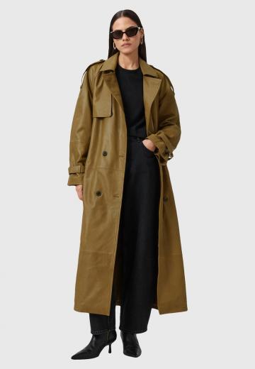 Кожаное пальто