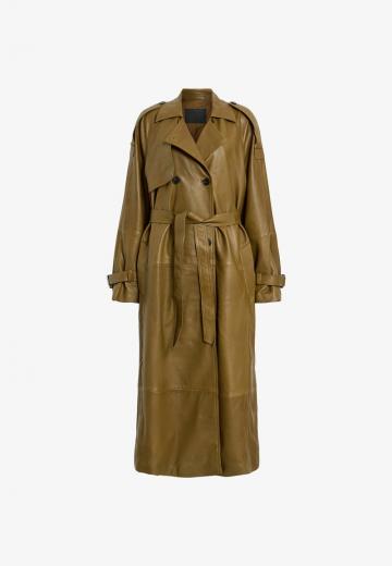 Кожаное пальто