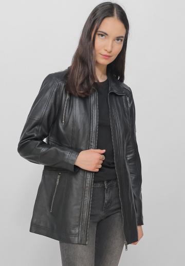 Кожаное пальто