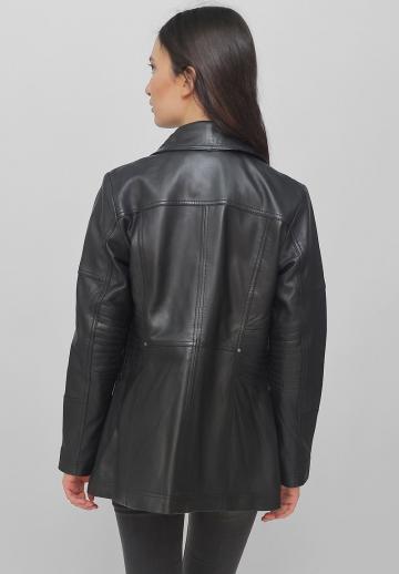 Кожаное пальто