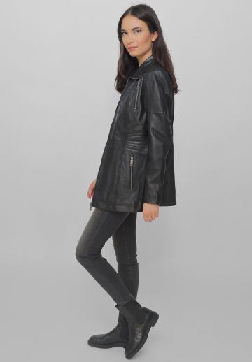 Кожаное пальто