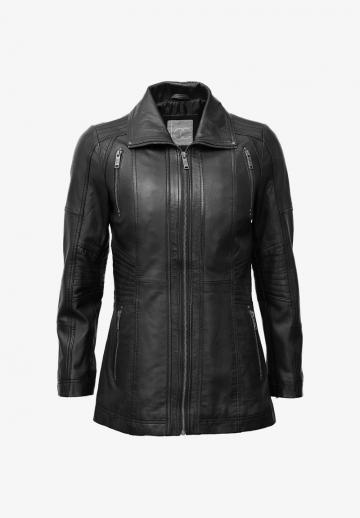 Кожаное пальто