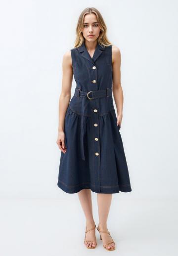 Джинсовое платье