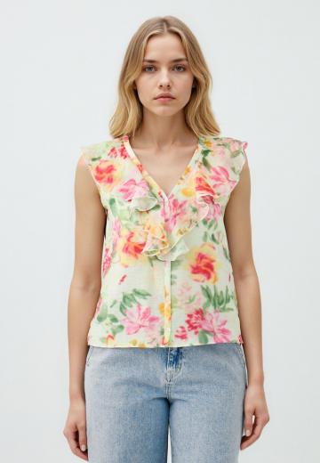 Блузка без рукавов