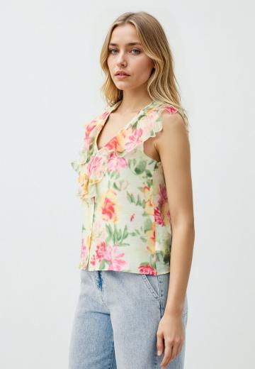 Блузка без рукавов