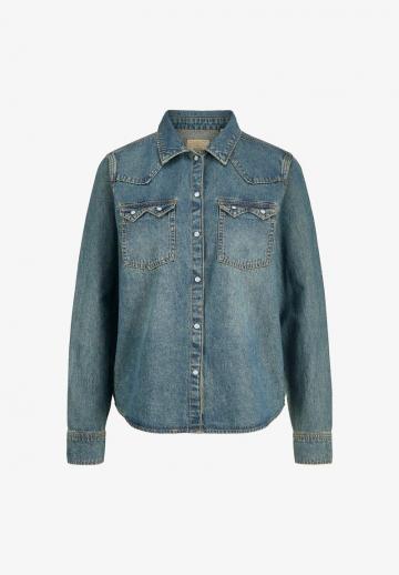 Джинсовая блузка