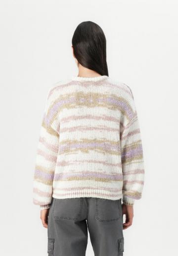 Пуловер в полоску