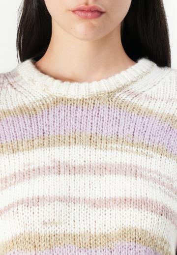 Пуловер в полоску