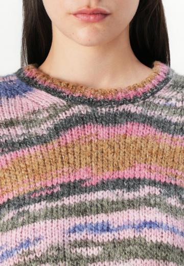 Пуловер в полоску