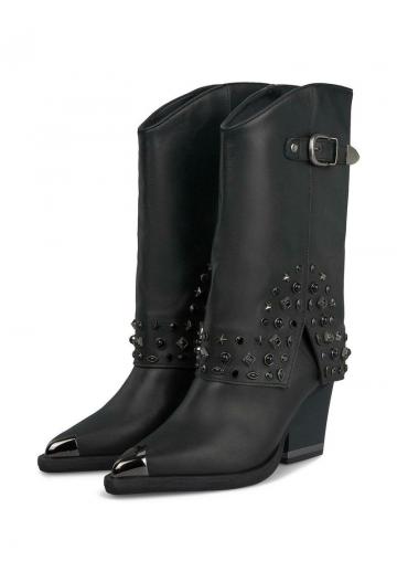 Полусапожки на высоком каблуке