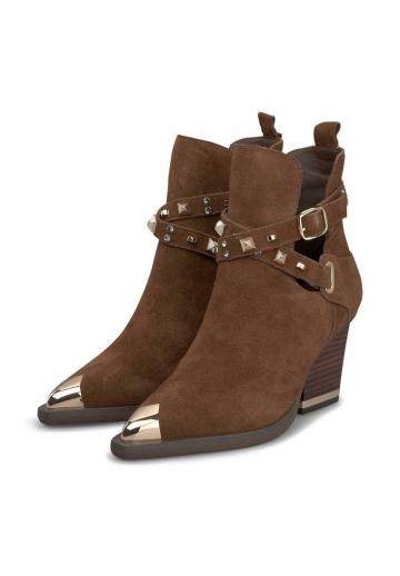 Полусапожки на высоком каблуке