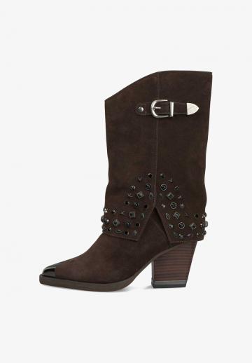 Полусапожки на высоком каблуке