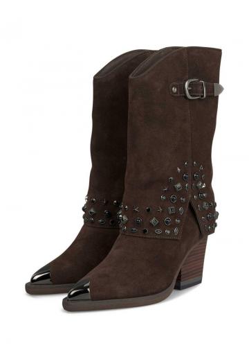 Полусапожки на высоком каблуке