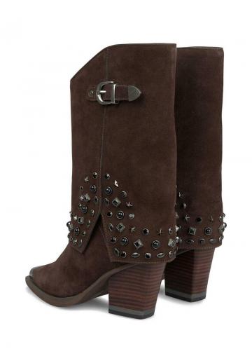 Полусапожки на высоком каблуке