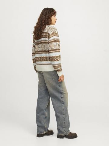 Жаккардовая вязаная кофта