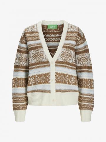 Жаккардовая вязаная кофта