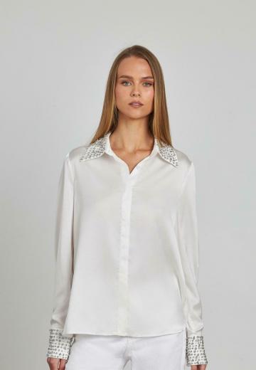 Атласная блузка