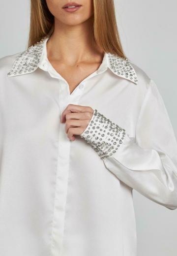 Атласная блузка