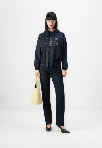 Пуловер с капюшоном