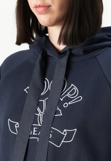 Пуловер с капюшоном