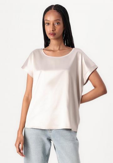 Атласная блузка