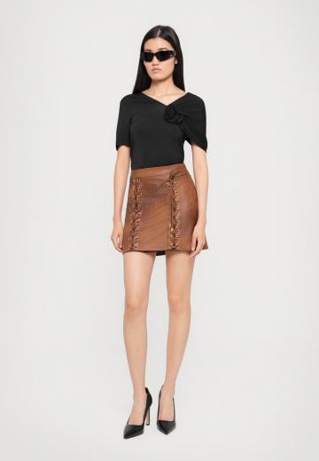 Кожаная юбка