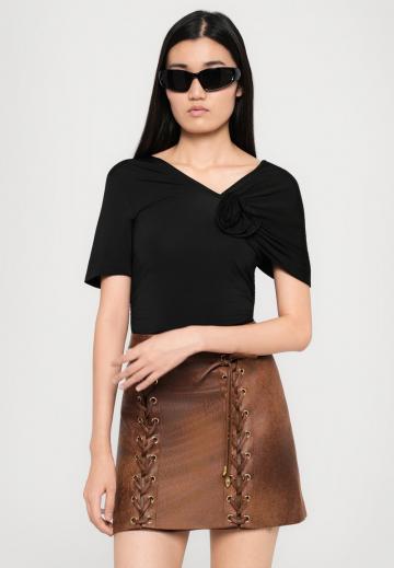 Кожаная юбка