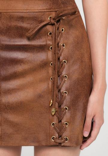 Кожаная юбка