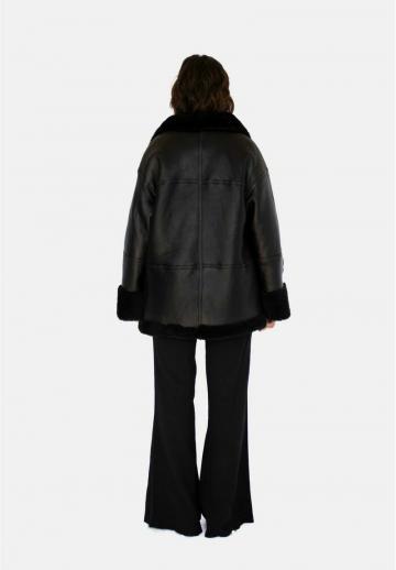 Кожаное пальто