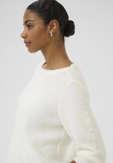 Пуловер с рукавом три четверти