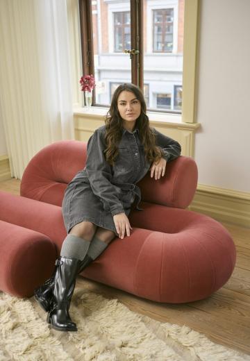 Джинсовое платье