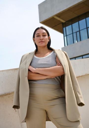 Длинный блейзер