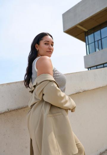 Длинный блейзер