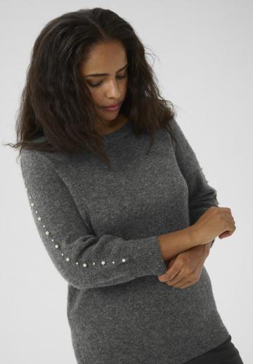 Пуловер с рукавом три четверти