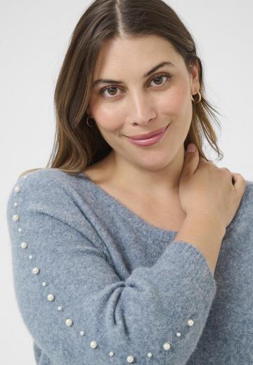 Пуловер с рукавом три четверти