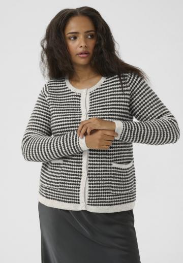 Жаккардовая вязаная кофта
