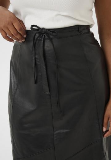 Кожаная юбка