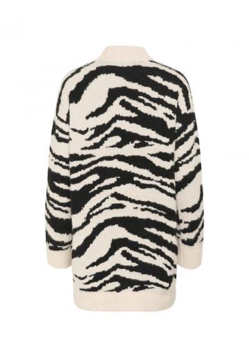 Жаккардовая вязаная кофта