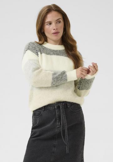 Пуловер в полоску