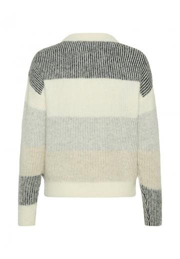 Пуловер в полоску