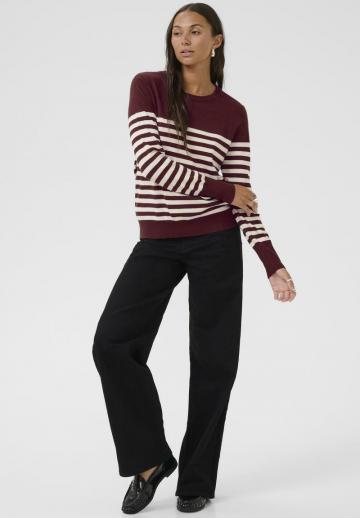 Пуловер в полоску