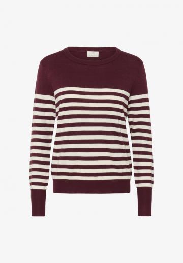 Пуловер в полоску