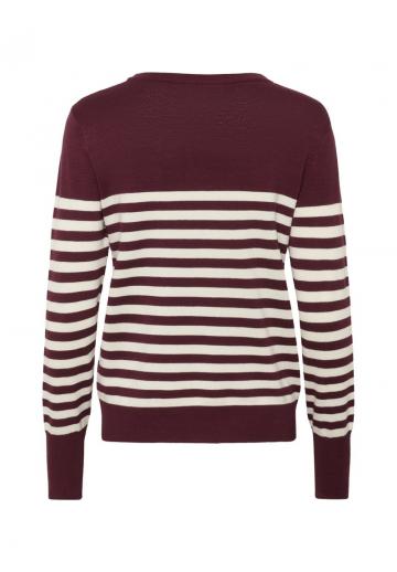 Пуловер в полоску