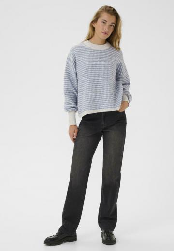 Пуловер в полоску