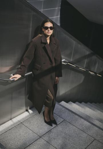 Шерстяное пальто