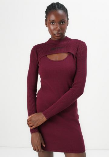 Вязаное платье