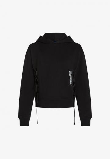 Пуловер с капюшоном