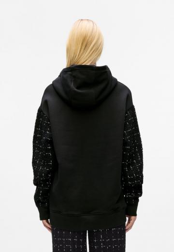 Пуловер с капюшоном