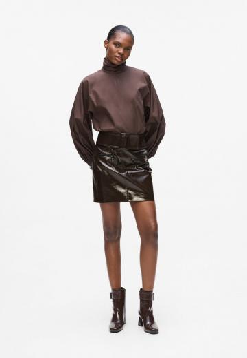 Кожаная юбка